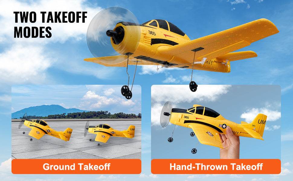 VEVOR RC Plane 2.4G 4CH Remote Control Airplane for Kids - ToylandEU