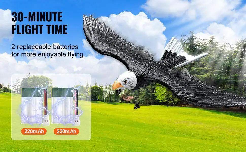 VEVOR RC Plane Wingspan Eagle Aircraft Fighter with 2 Batteries - ToylandEU