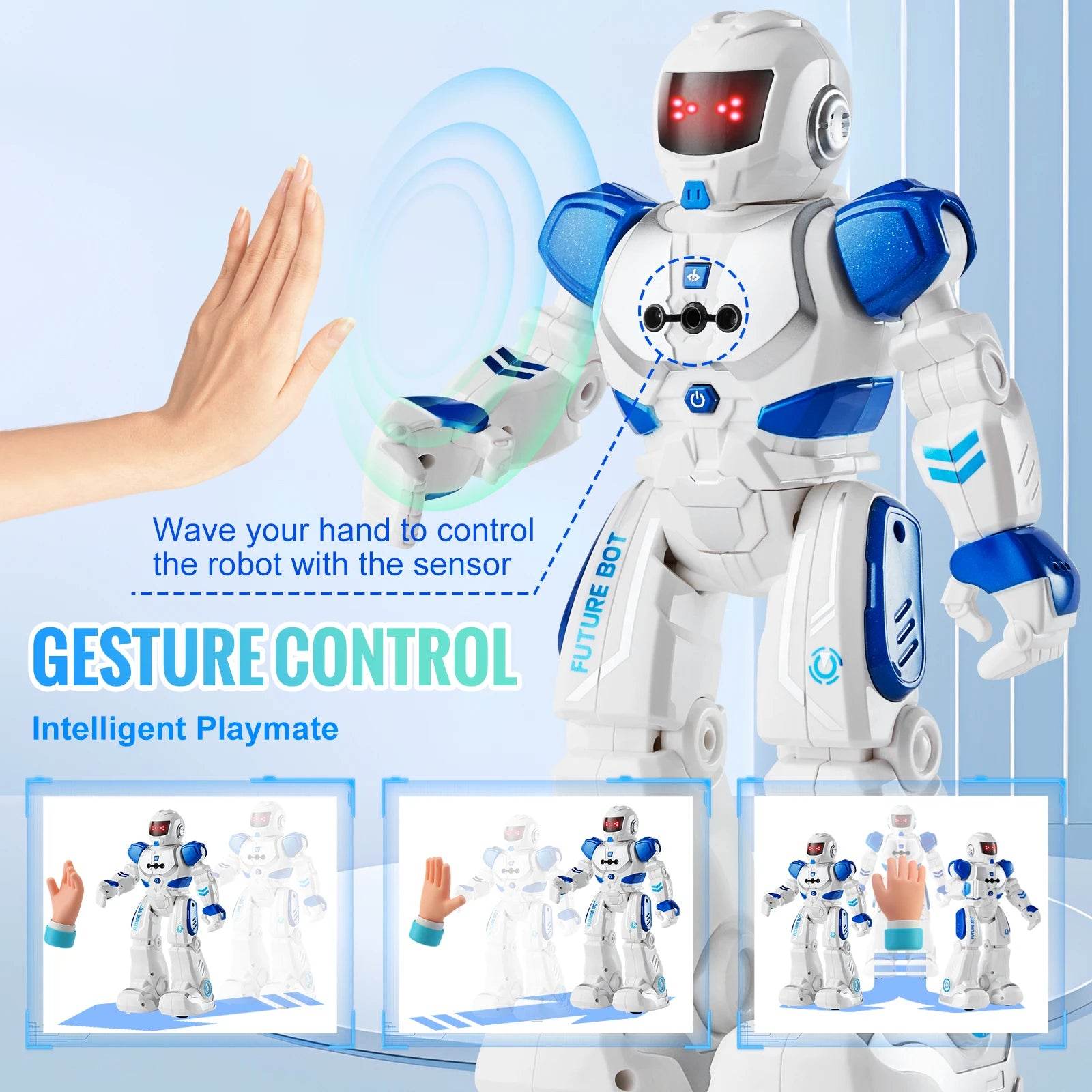 VEVOR Remote Control Dancing Robot Toy with Gesture Sensor for Kids 3+ - Fun Singing and Walking Action Figure Gift - ToylandEU