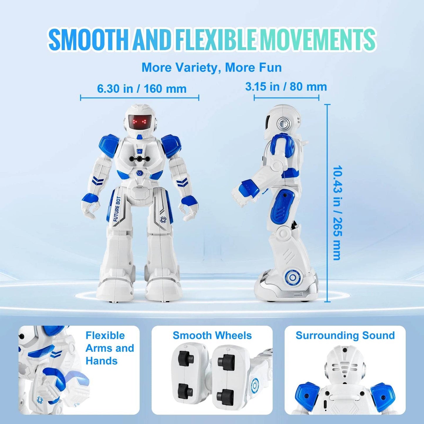 VEVOR Remote Control Dancing Robot Toy with Gesture Sensor for Kids 3+ - Fun Singing and Walking Action Figure Gift - ToylandEU