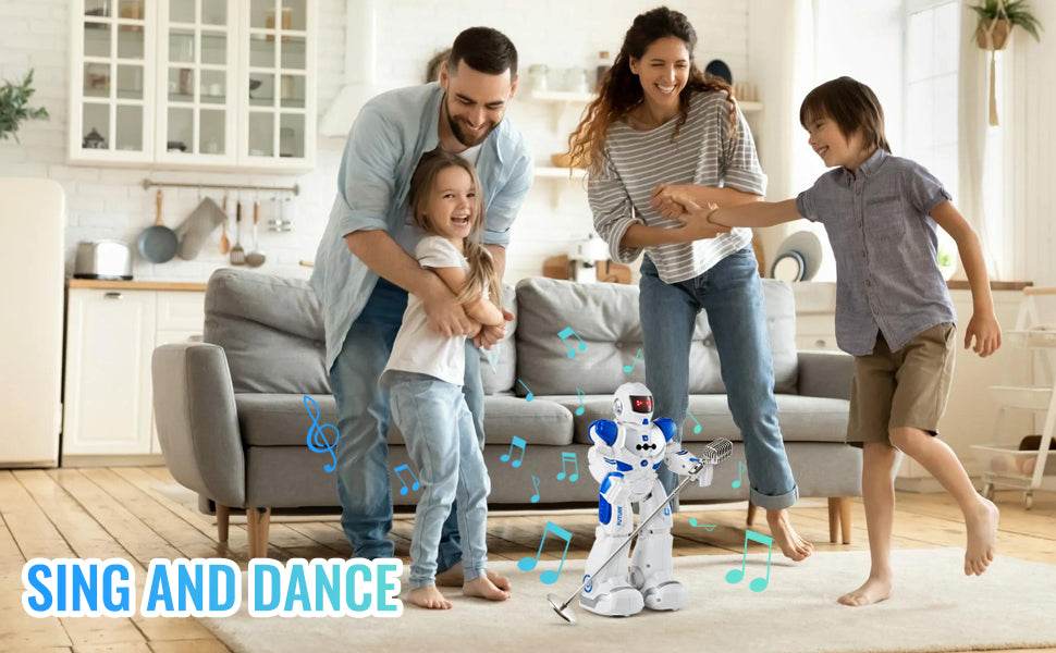 VEVOR Remote Control Dancing Robot Toy with Gesture Sensor for Kids 3+ - Fun Singing and Walking Action Figure Gift - ToylandEU