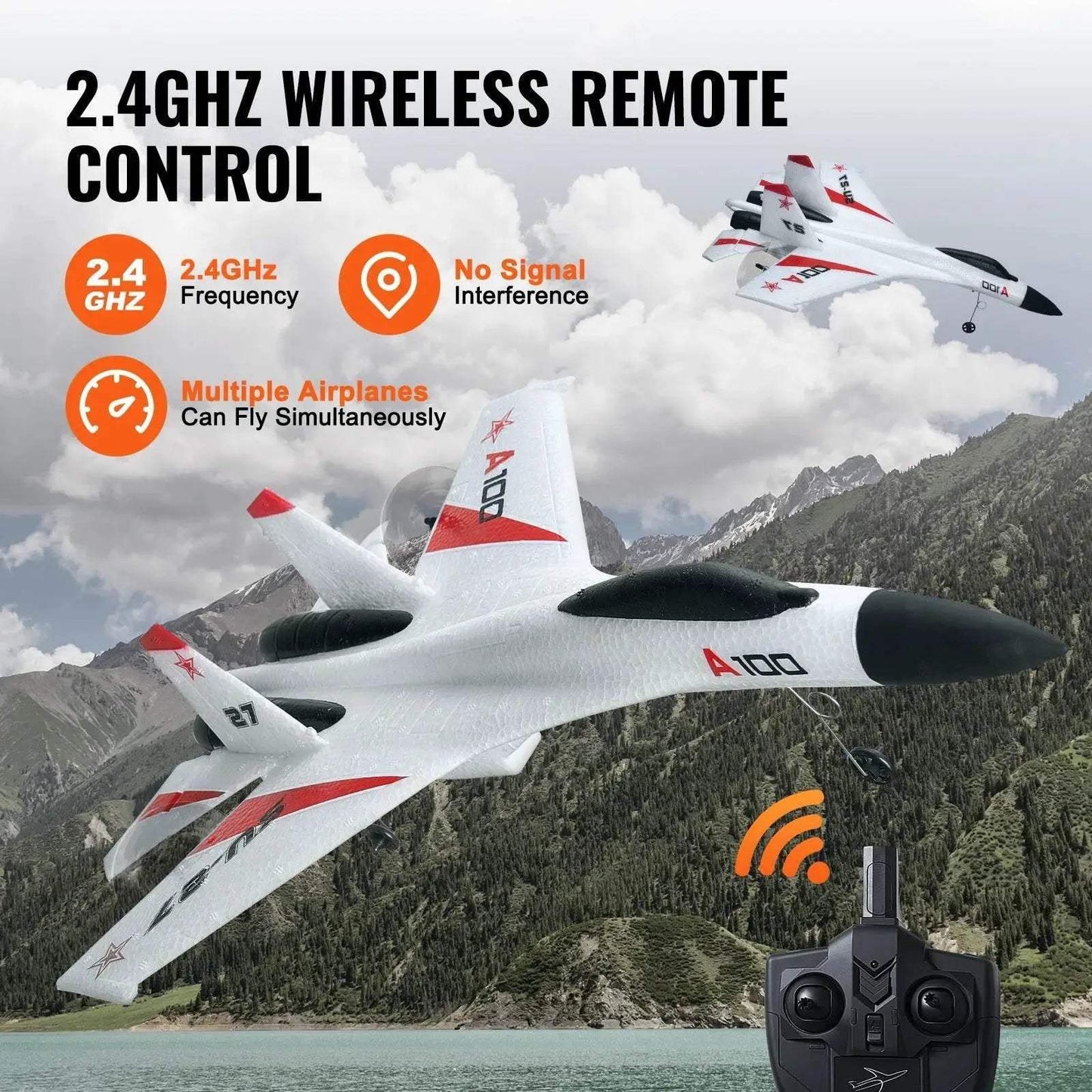  VEVOR SU27 RC Plane 2.4G Glider Airplane for Kids -  ToylandEU™