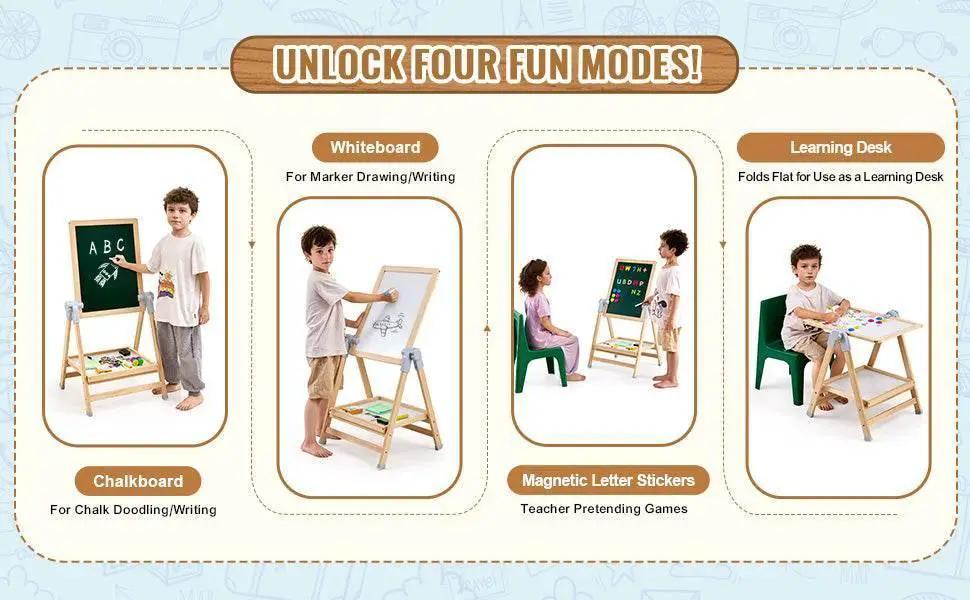  VEVOR Standing Magnetic Drawing Board Easel for Kids -  ToylandEU™