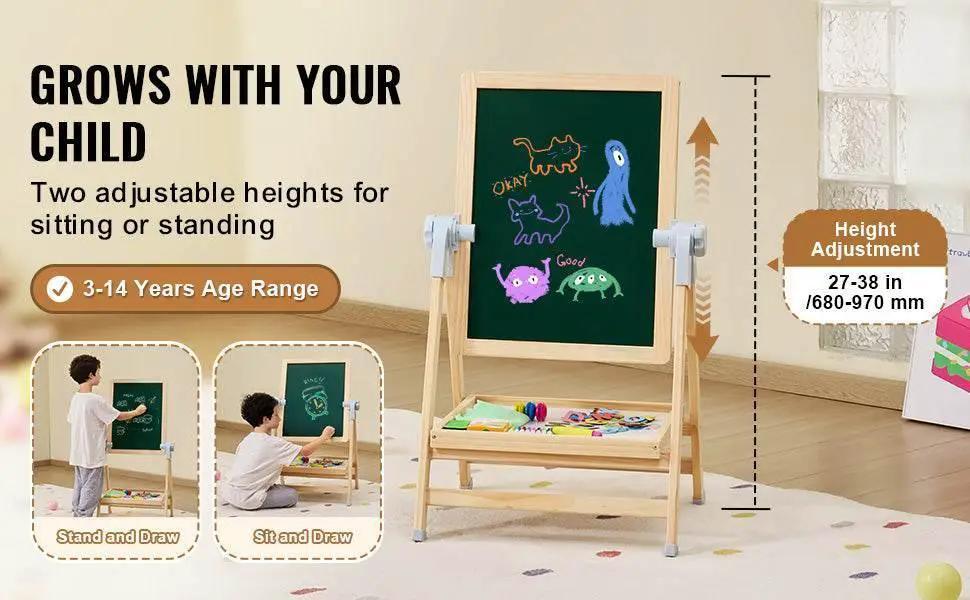  VEVOR Standing Magnetic Drawing Board Easel for Kids -  ToylandEU™