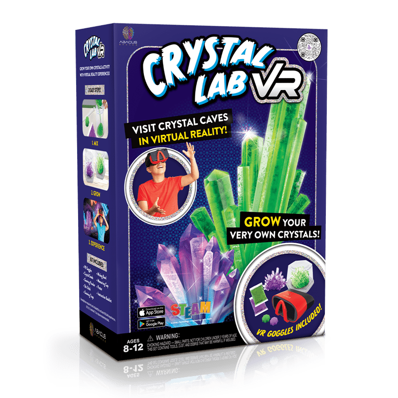 VR Crystal Growing Kit | Includes VR Goggles | Toylandeu™