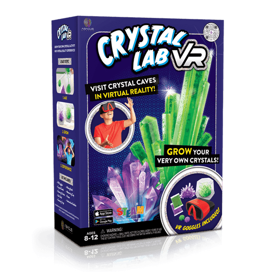 VR Crystal Growing Kit | Includes VR Goggles | Toylandeu™