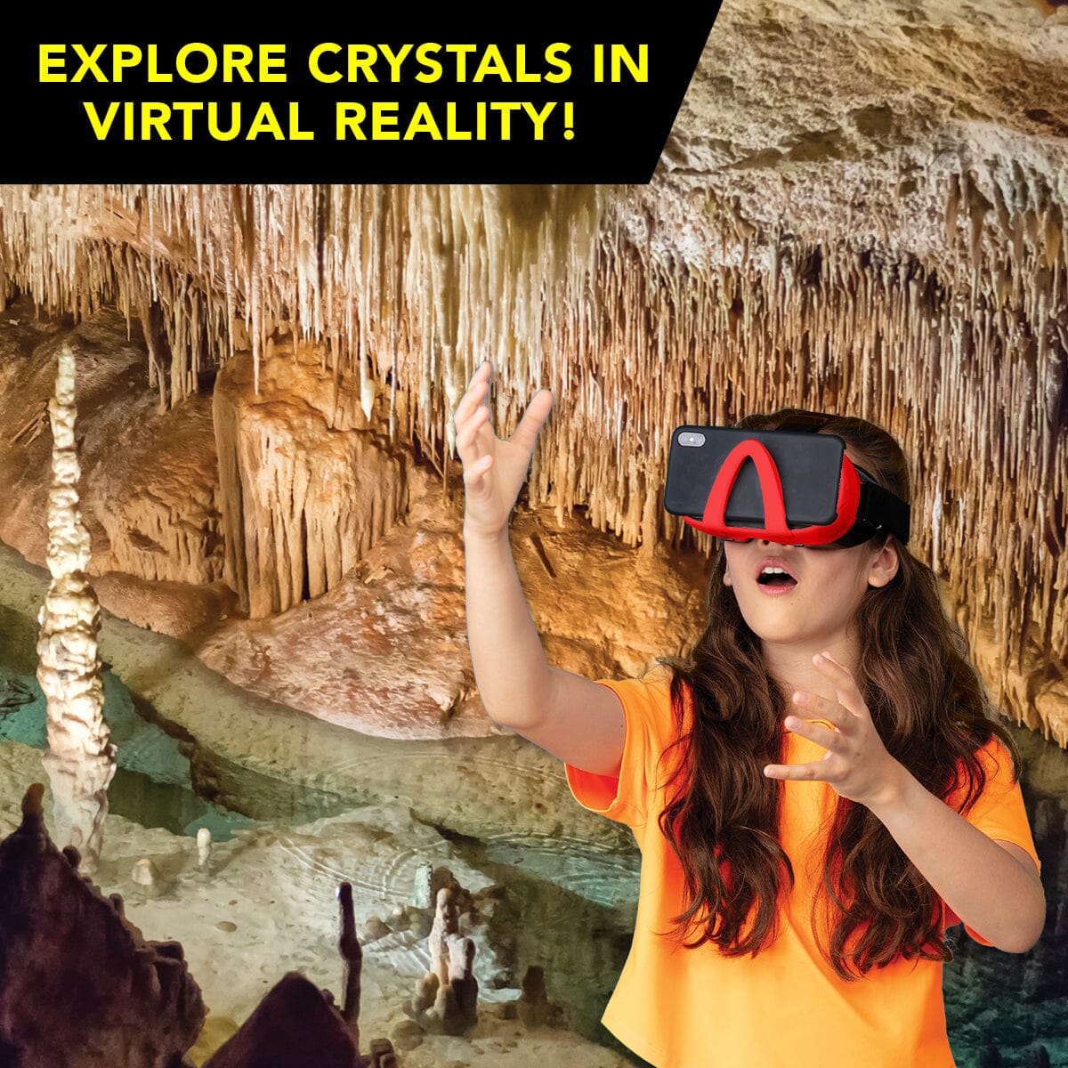 VR Crystal Growing Kit | Includes VR Goggles | Toylandeu™