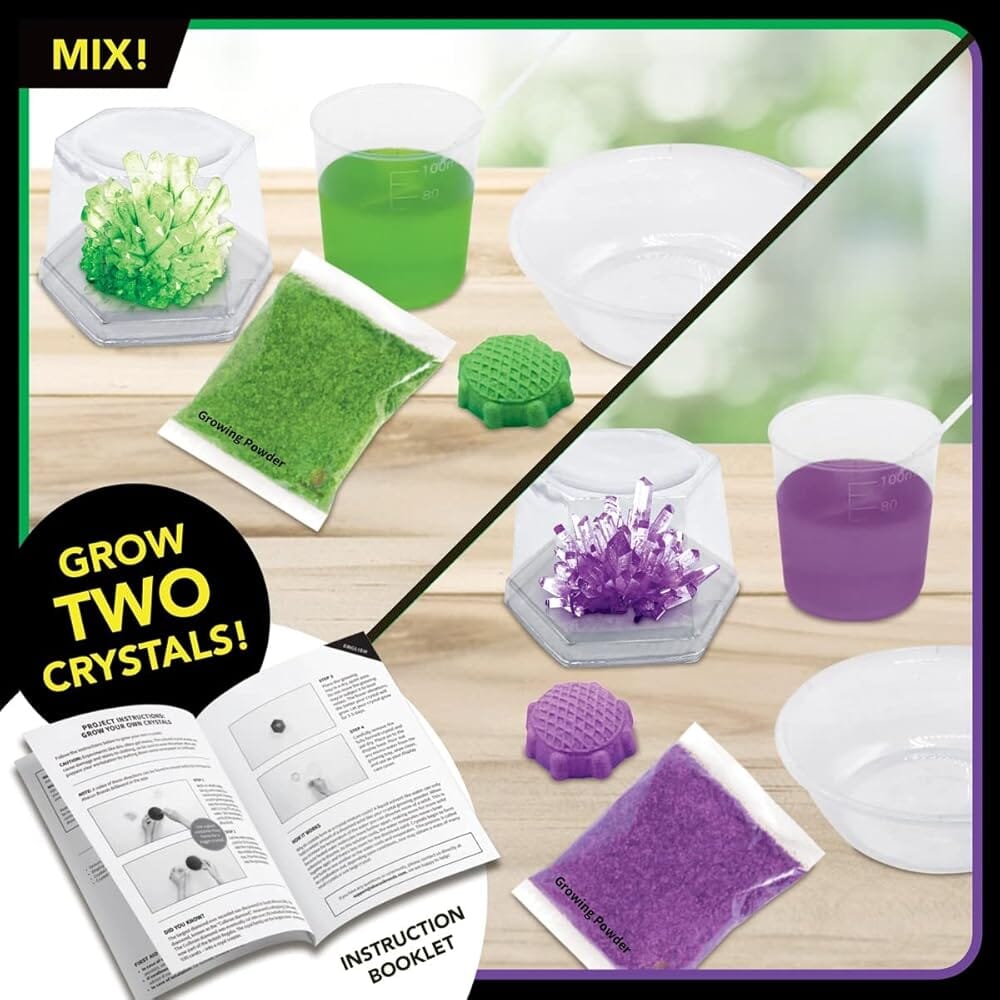 VR Crystal Growing Kit | Includes VR Goggles | Toylandeu™