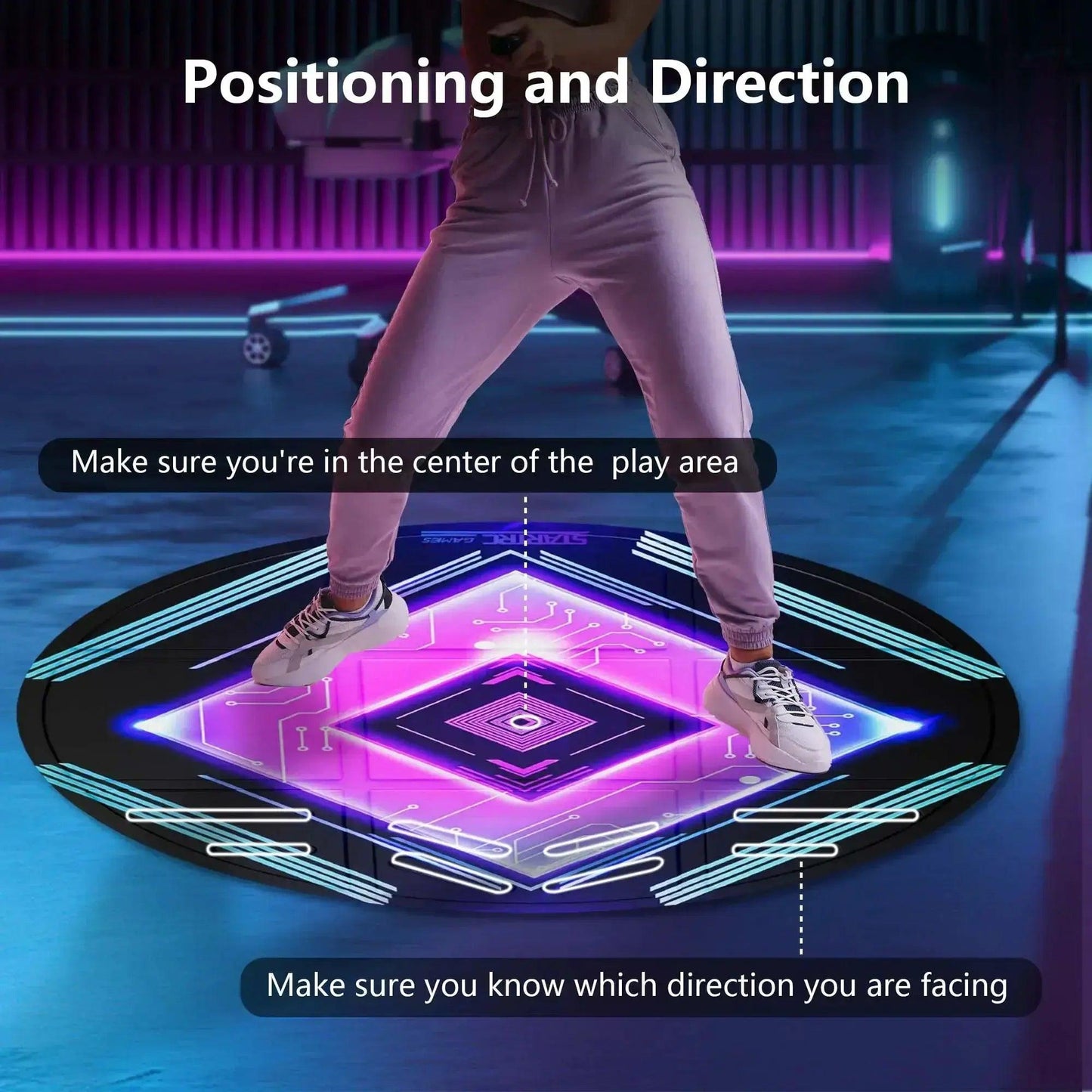  Universal VR Dance Floor Mat Non Slip PU Protection -  ToylandEU™