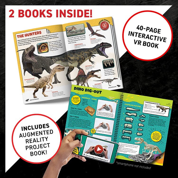 VR Dinosaur Science Kit | 60+ Piece STEM Set | Toylandeu™