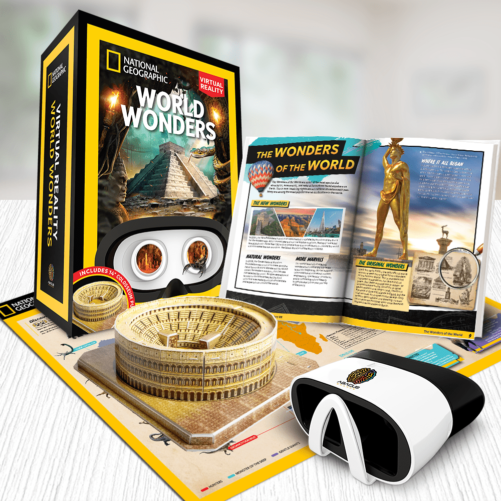 VR Educational Kit | World Wonders Book & 3D Puzzle | Toylandeu™