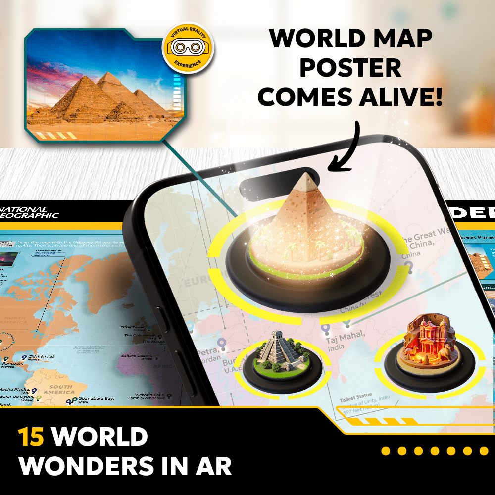 VR Educational Kit | World Wonders Book & 3D Puzzle | Toylandeu™