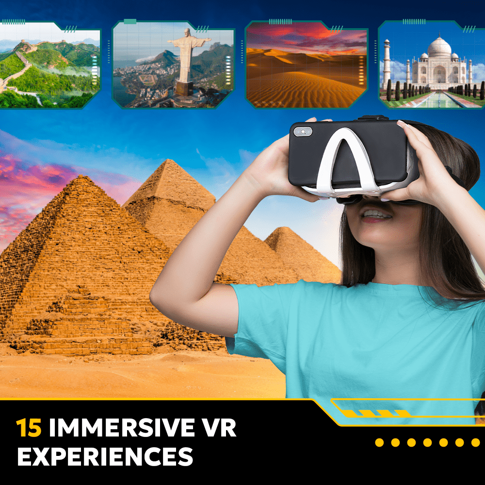 VR Educational Kit | World Wonders Book & 3D Puzzle | Toylandeu™
