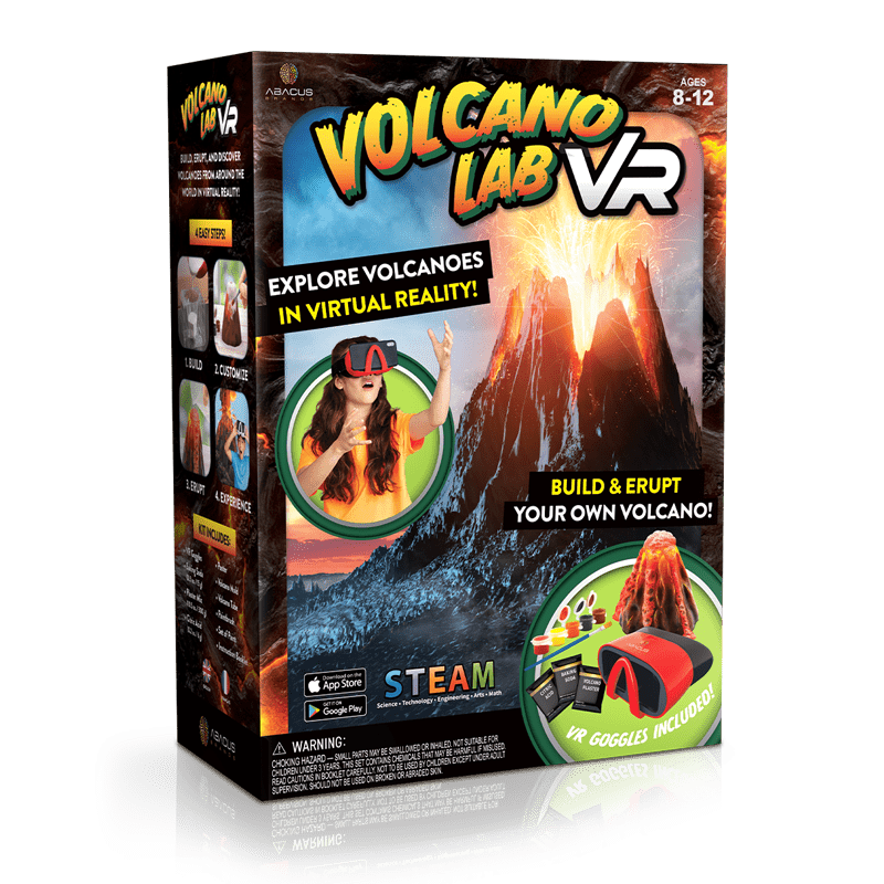 VR Volcano Kit | Interactive Plaster Build | Toylandeu
