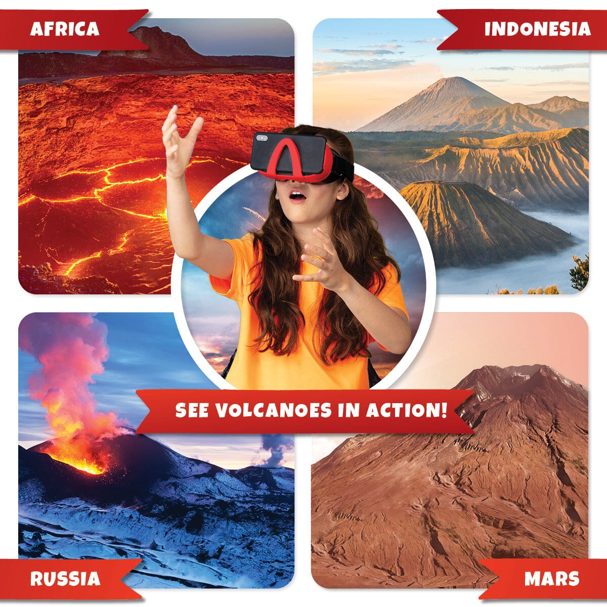 VR Volcano Kit | Interactive Plaster Build | Toylandeu