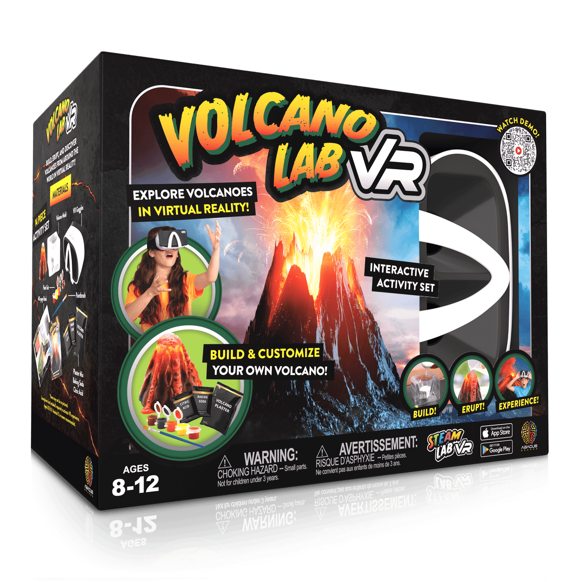 VR Volcano Science Kit | With VR Goggles & Plaster | Toylandeu™