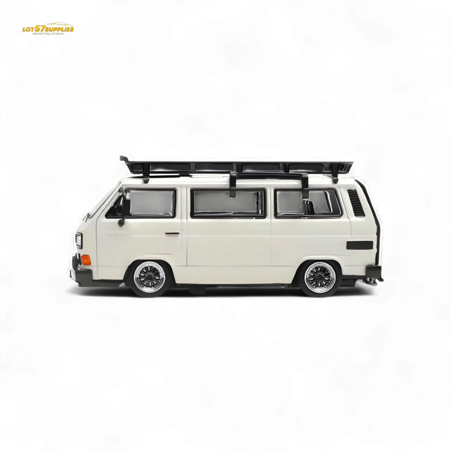 VW T3 Lowrider 1:64 Matte White Display Accessories - ToylandEU