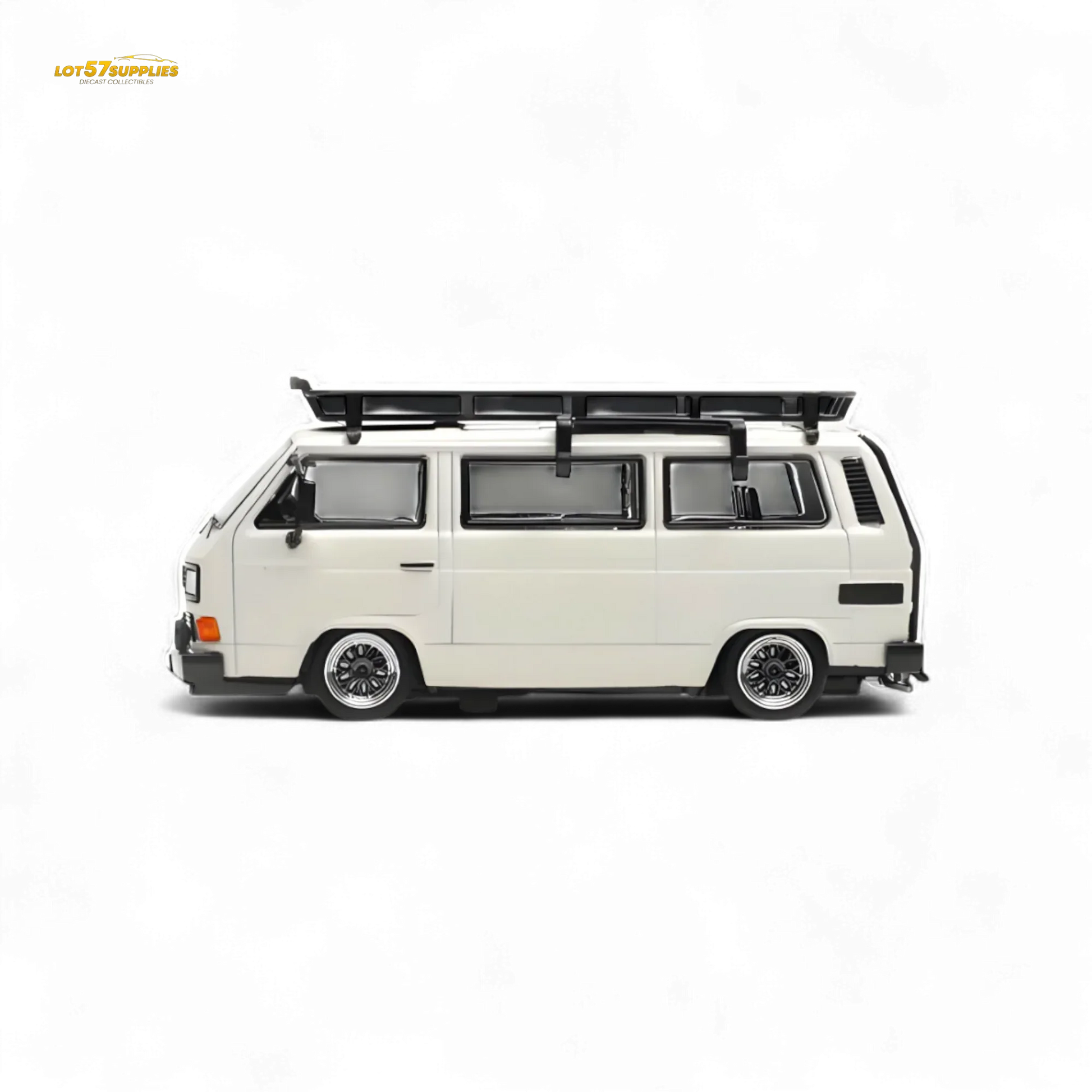 VW T3 Lowrider 1:64 Matte White Display Accessories - ToylandEU