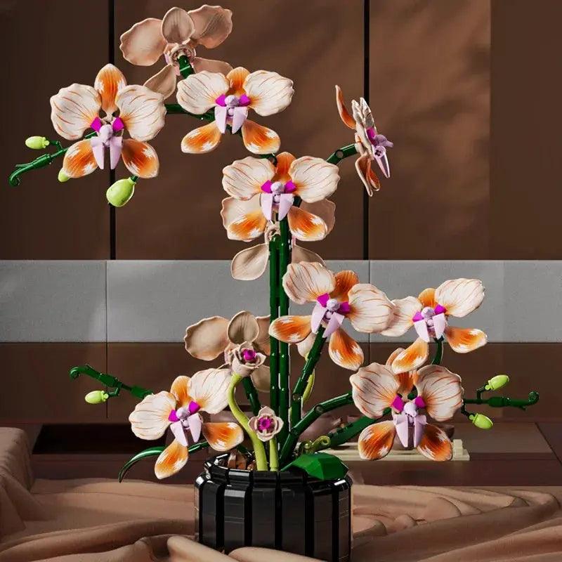  Valentine Orchid Bouquet Building Blocks Gift With Book -  ToylandEU™