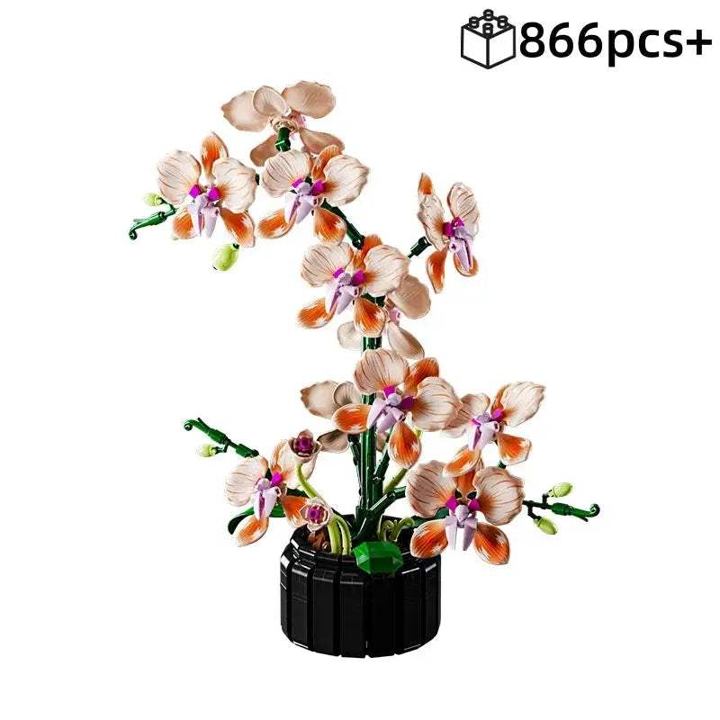  Valentine Orchid Bouquet Building Blocks Gift With Book -  ToylandEU™
