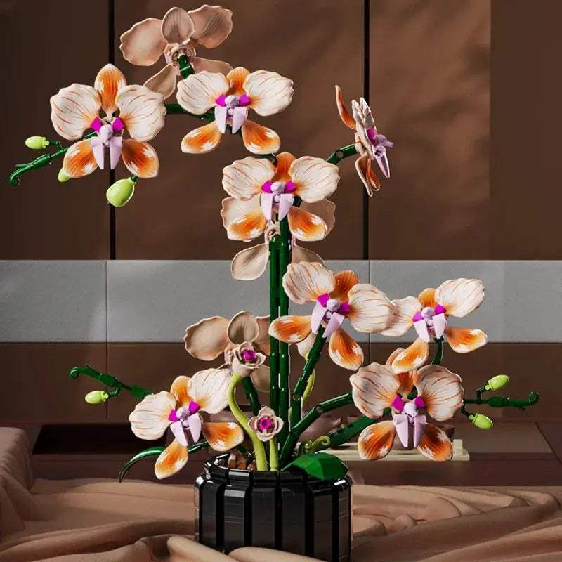  Valentine Orchid Bouquet Building Blocks Gift With Book -  ToylandEU™
