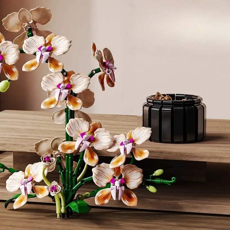  Valentine Orchid Bouquet Building Blocks Gift With Book -  ToylandEU™