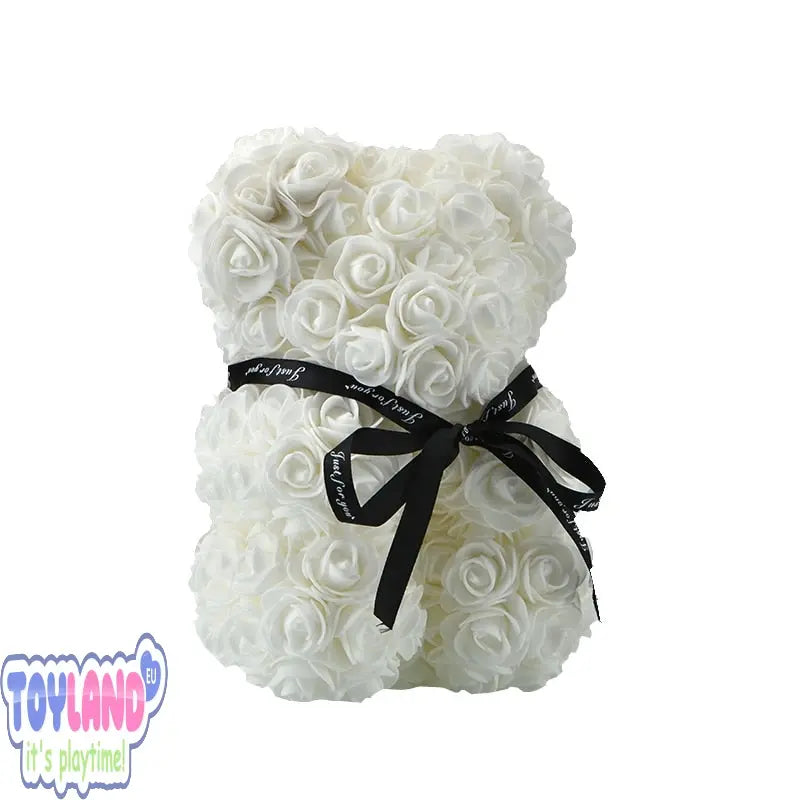 Valentines Day Rose Foam Bear Teddy Bear with Artificial Roses - Perfect Gift for Her Toyland EU Toyland EU