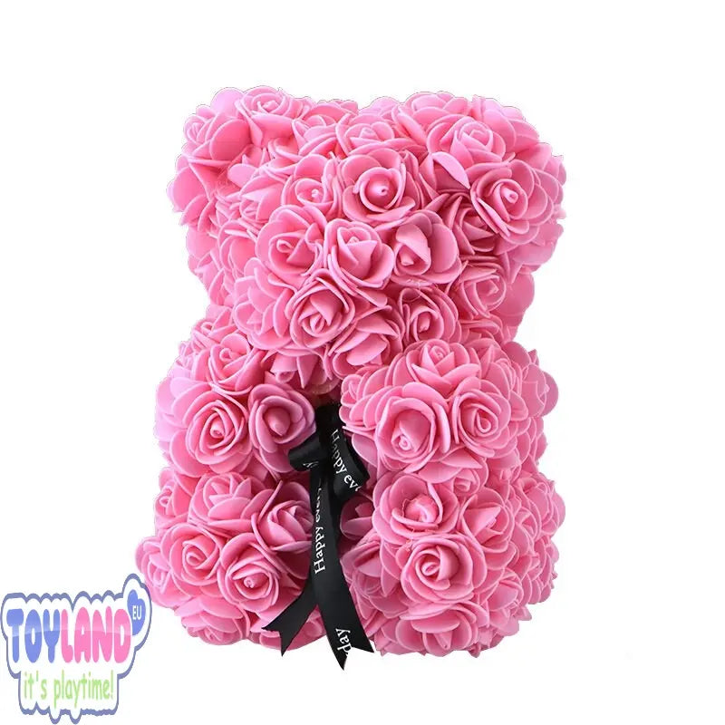 Valentines Day Rose Foam Bear Teddy Bear with Artificial Roses - Perfect Gift for Her Toyland EU Toyland EU