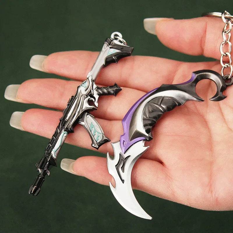 Valorant Weapon Melee Reaver 2.0 Karambit Knife Keychain - ToylandEU