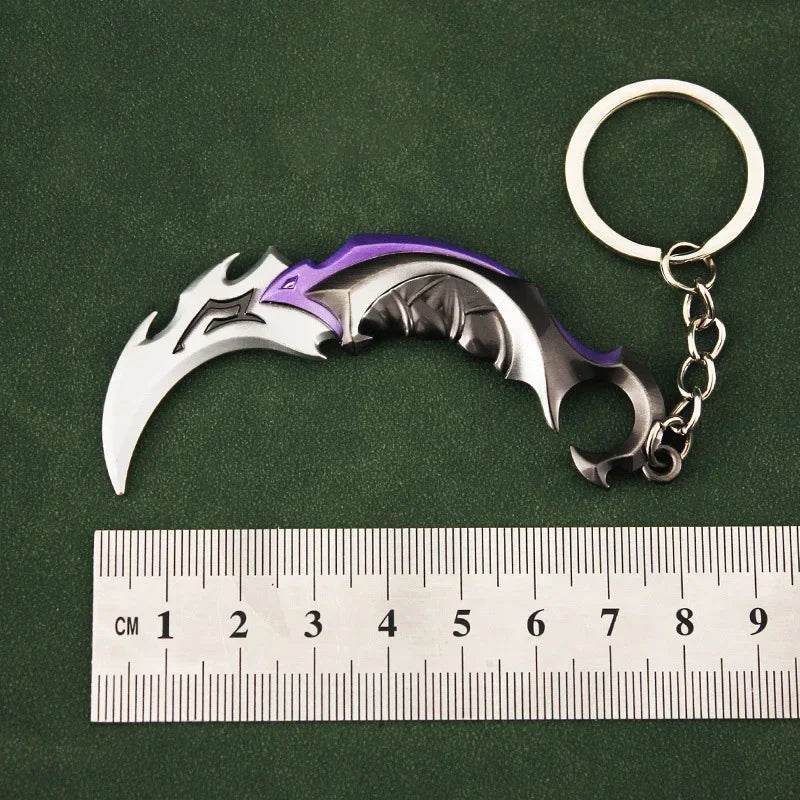 Valorant Weapon Melee Reaver 2.0 Karambit Knife Keychain - ToylandEU