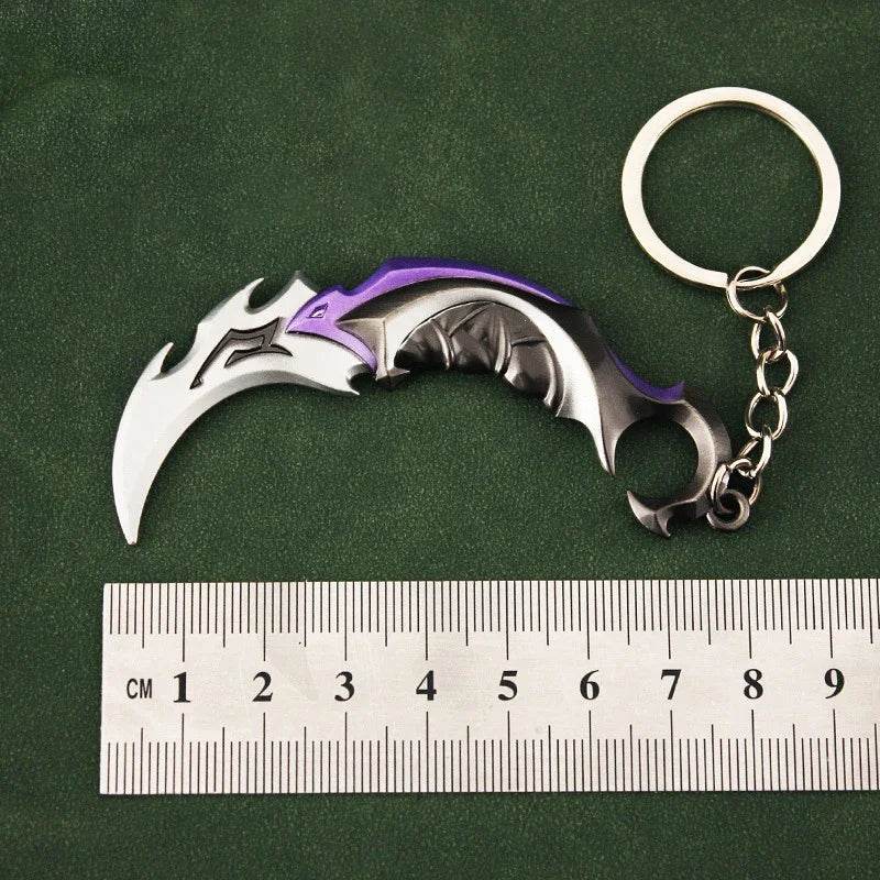 Valorant Weapon Melee Reaver 2.0 Karambit Knife Keychain - ToylandEU