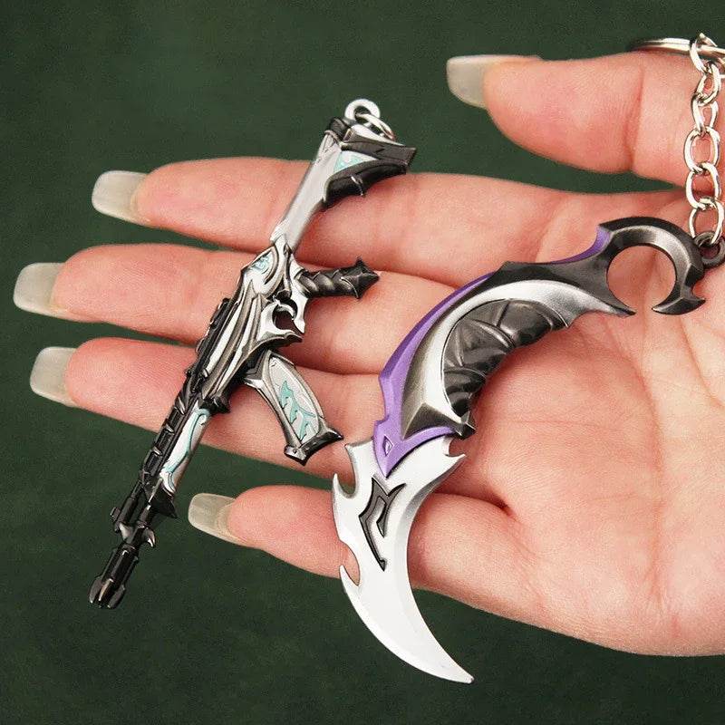 Valorant Weapon Melee Reaver 2.0 Karambit Knife Keychain - ToylandEU