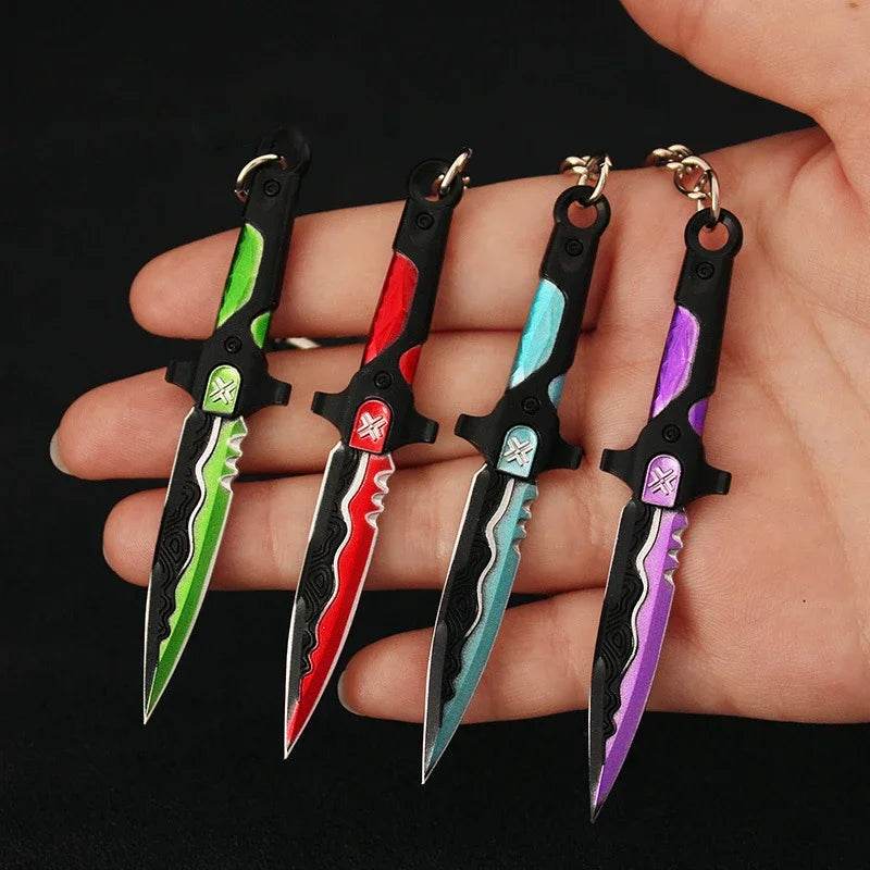 Valorant Weapon Melee Reaver 2.0 Karambit Knife Keychain - ToylandEU