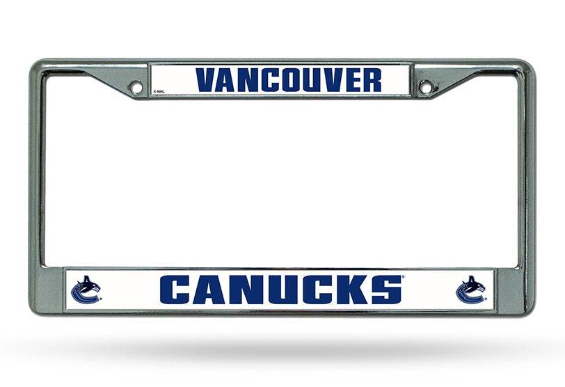 Vancouver Canucks Chrome License Plate Frame Special Order - ToylandEU