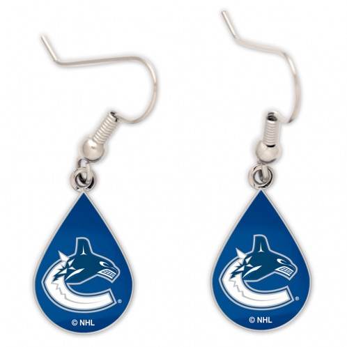 Vancouver Canucks Earrings Tear Drop Style Licensed - ToylandEU