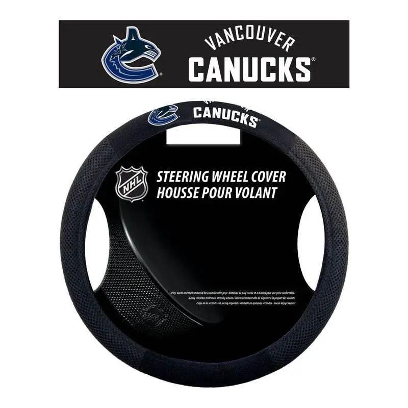  Vancouver Canucks Leather Steering Wheel Cover Mesh Style -  ToylandEU™