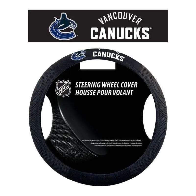  Vancouver Canucks Leather Steering Wheel Cover Mesh Style -  ToylandEU™
