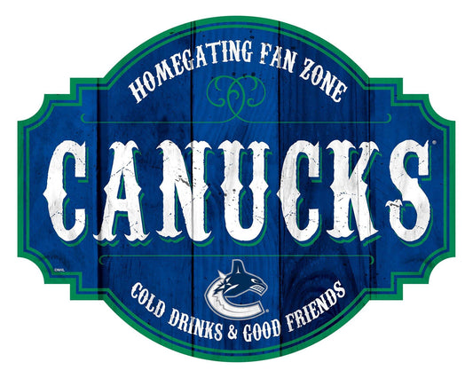 Vancouver Canucks Wood Sign 12 Inch Homegating Tavern - ToylandEU