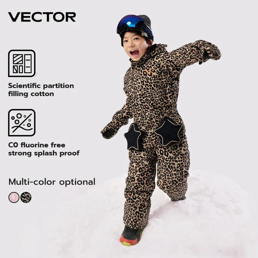 Vector Kids Ski Jumpsuit Winter Waterproof Snow Suit - ToylandEU