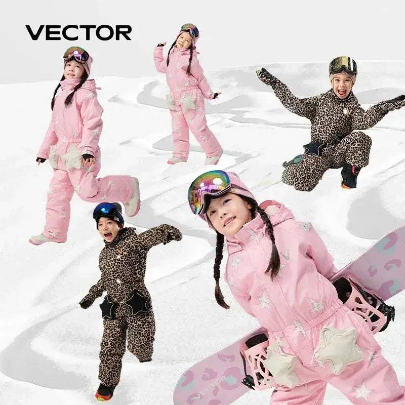 Vector Kids Ski Jumpsuit Winter Waterproof Snow Suit - ToylandEU