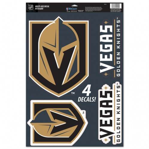 Vegas Golden Knights 11x17 Multiuse Decal Sheet Four Decals - ToylandEU