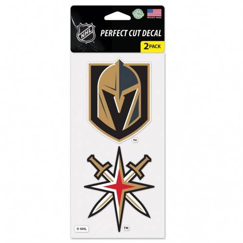 Vegas Golden Knights 4x4 Decals Set Of 2 Die Cut Licensed - ToylandEU