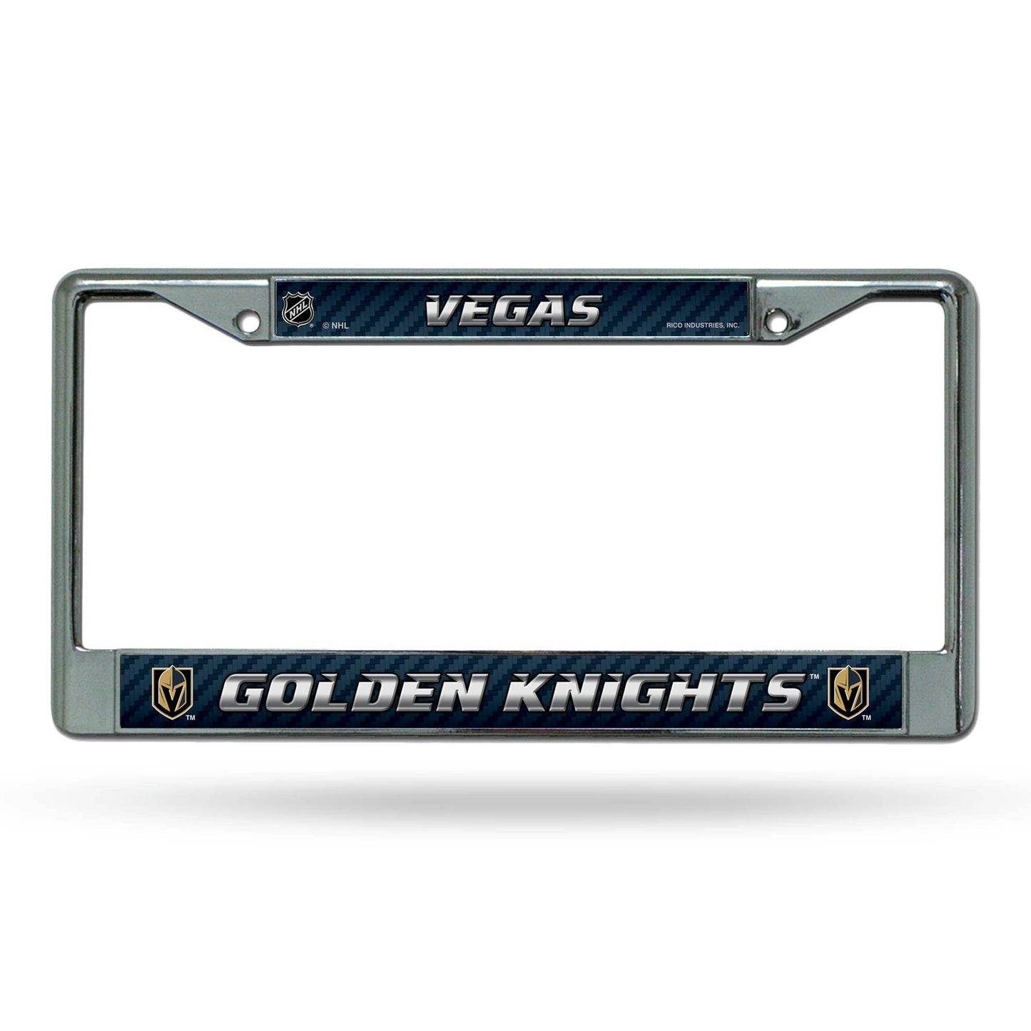 Vegas Golden Knights Chrome License Plate Frame With Insert - ToylandEU