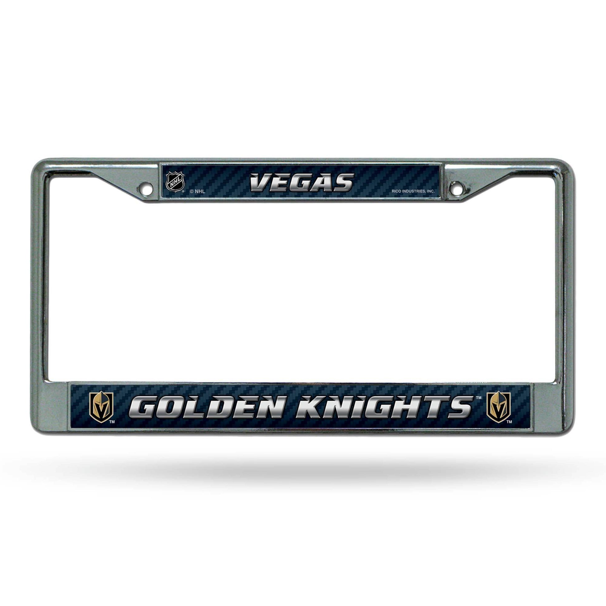 Vegas Golden Knights Chrome License Plate Frame With Insert - ToylandEU