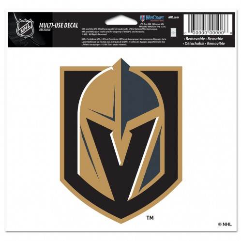 Vegas Golden Knights Decal 5x6 Multi Use Color Vinyl - ToylandEU
