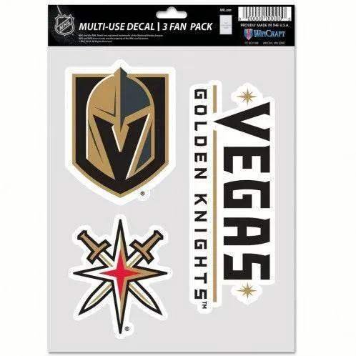  Vegas Golden Knights Decal Multi Use 3 Pack Indoor Outdoor -  ToylandEU™