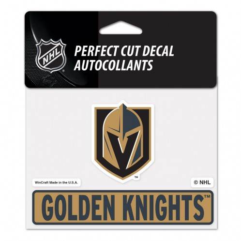 Vegas Golden Knights Decal Perfect Cut Color 4.5x5.75 Inches - ToylandEU