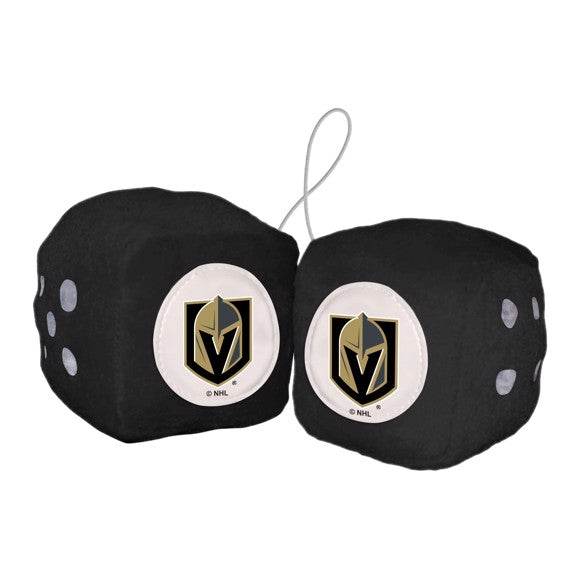 Vegas Golden Knights Fuzzy Dice Car Decor Plush Logo - ToylandEU