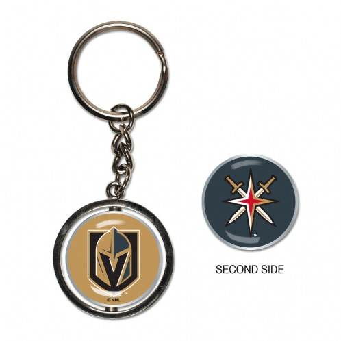 Vegas Golden Knights Nickel Plated Spinner Key Ring Disc - ToylandEU