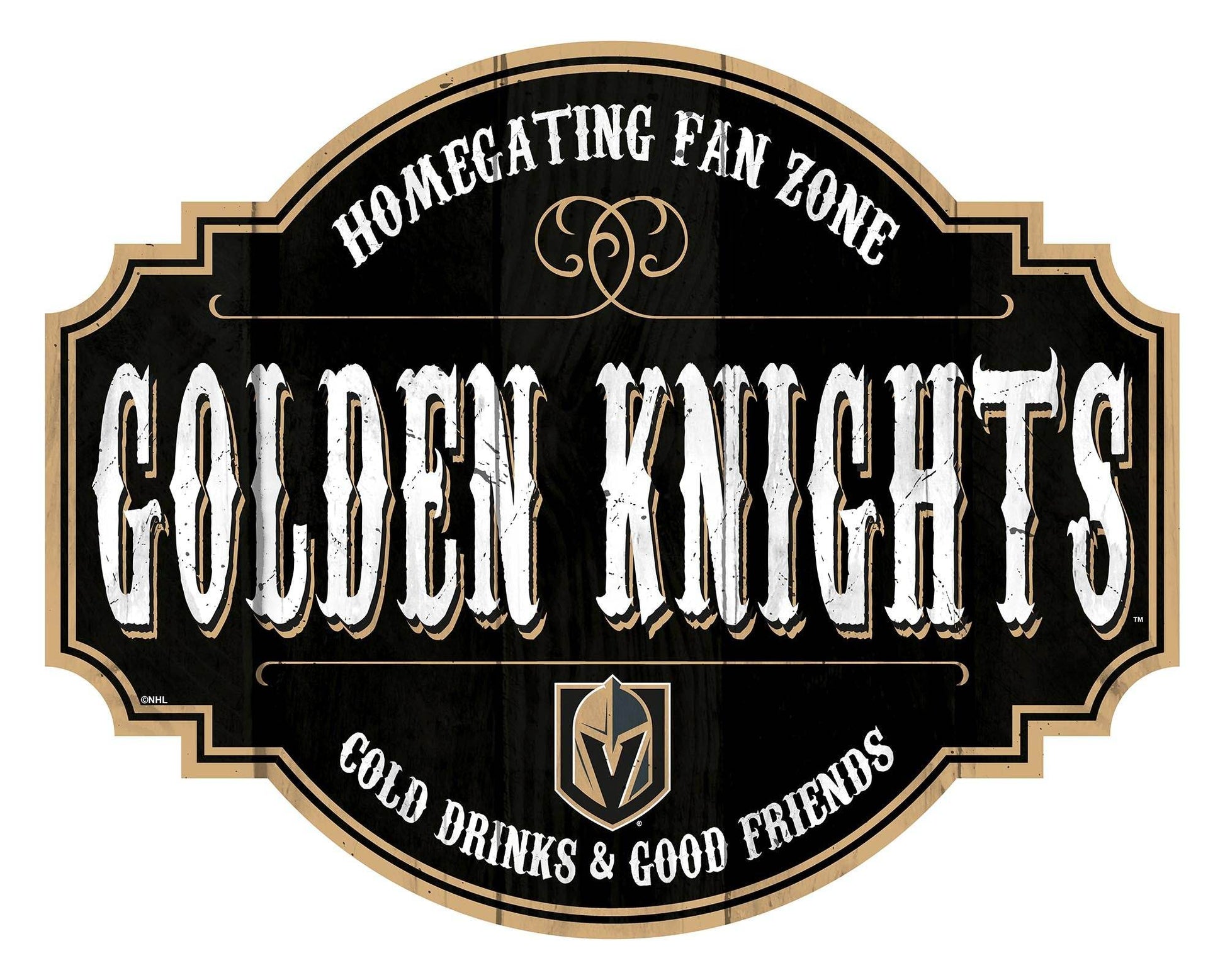 Vegas Golden Knights Wood Sign 12 Inch Homegating Tavern - ToylandEU